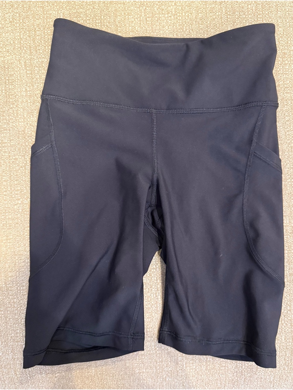 Old Navy Black High-Rise Athletic Bike Shorts with Side Pockets